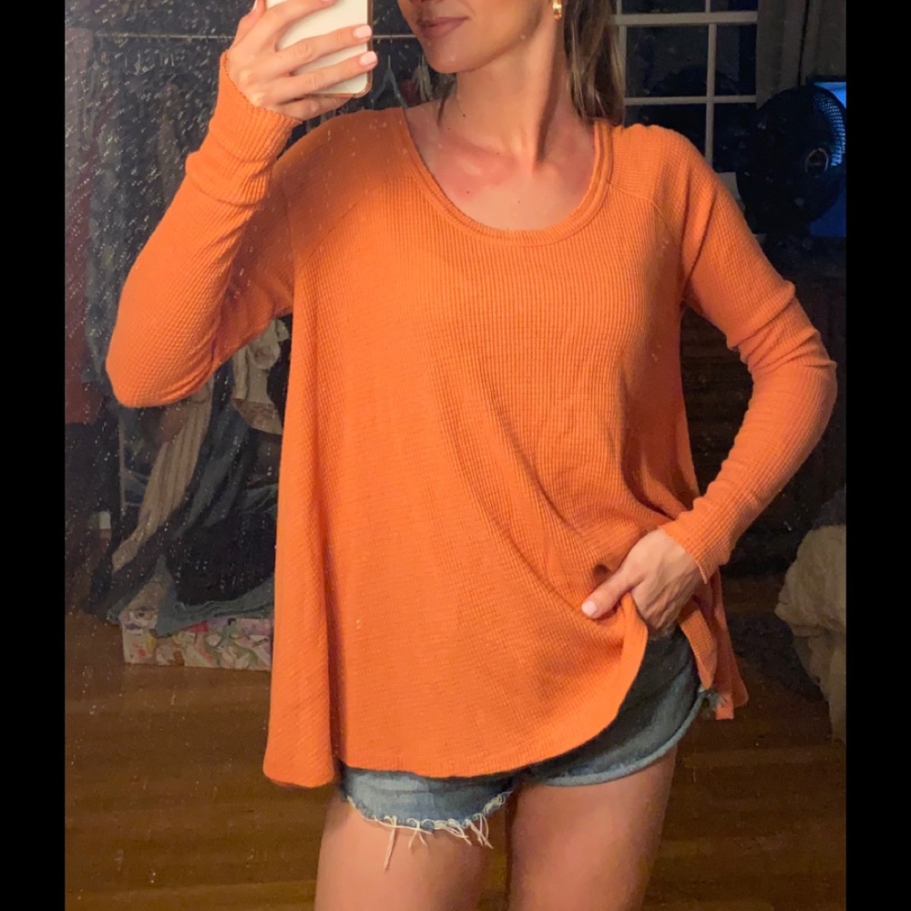 long sleeve free people tunic top